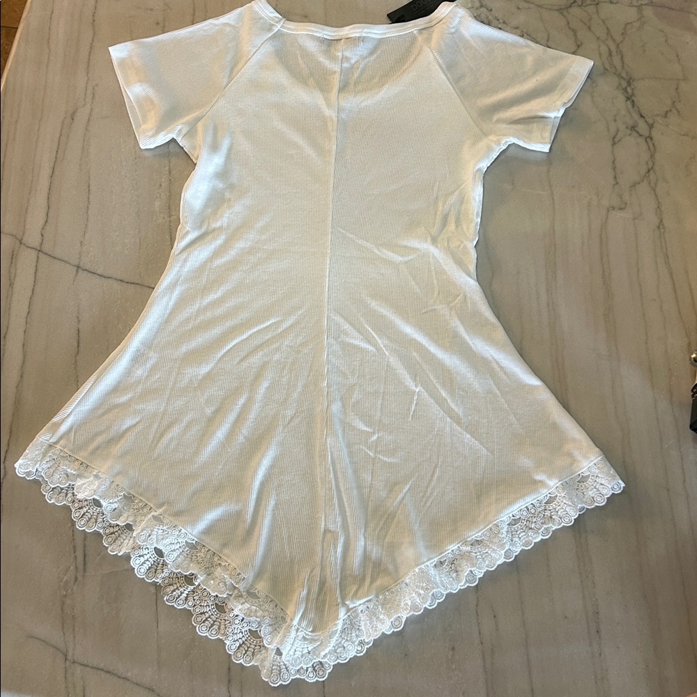 Doublju White Lace Tunic - Picture 2 of 10